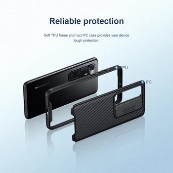 Nillkin Pentru Xiaomi Mi 10 Ultra caz de Protecție Camera Camshield Caz de Telefon Lentile de Protecție Capacul din Spate Pentru Xioami Km 10 Ultra