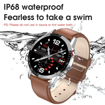 Noi L13 Ceas Inteligent Bărbați IP68 rezistent la apa ECG PPG Bluetooth Apel Tensiunii Arteriale Rata de Inima Fitness Tracker Sport Smartwatch