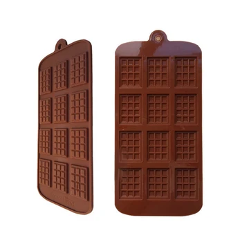 NOUL Silicon Mucegai Ciocolata 12 Grila de Ciocolata Instrumente de Copt Non-stick Forme de Tort Jeleu Napolitane Bomboane 3D DIY Mucegai Bucătărie Bakeware