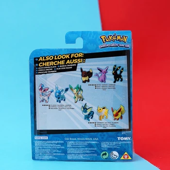 Original Takara Tomy Pokemon Eevee Acțiune Figura Jucării PVC Vaporeon Jolteon Flareon Leafeon 3 BUC/lot Model pentru Copii Cadouri de Craciun