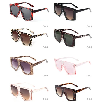 Piața de moda Leopard de Mare Cadru ochelari de Soare pentru Femei Simplu Fata Rotunda Doamna Ochelari de Soare Nuante ochelari Femei Ochelari de Cadouri