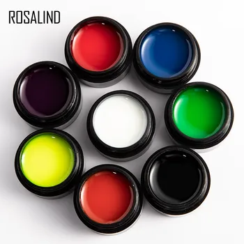 ROSALIND 5ml Periat Luminos de Imprimare Esmalte Semipermanente de Design Nail Art Accesorii Poli UV Top Primer de Bază Pentru Manichiura