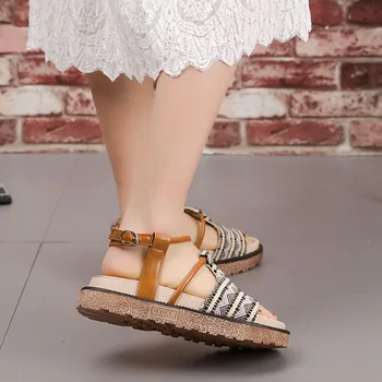Sandale femei pantofi for2021 sandalias de las mujeres sandales zapatos mujer buty damskie sandalias vara sandalen casual Retro