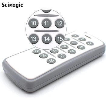 Scimagic 15CH RF Telecomanda Wireless 433Mhz 1527 cod de Învățare Transmițător 15 butoane Automate de perdele de la distanță