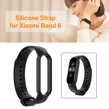 Silicon Ceas Inteligent Curea Înlocui Trupa Încheietura mâinii pentru Mi Band 6/6 NFC/5/5 NFC
