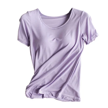Solid Short Sleeve Tee-shirt Femei Topuri O-gât Gheață-mătase Pierde T-shirt Doamnelor Homewear Casual de Vară 2021 Teuri Haine de sex Feminin