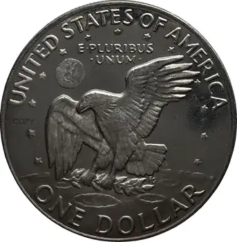 Statele unite ale americii America 1971 S Libertății În Dumnezeu Avem Încredere în NOI 1 Un Dolar Președintele Eisenhower cupru si nichel Argint Placat cu Copia Fisei