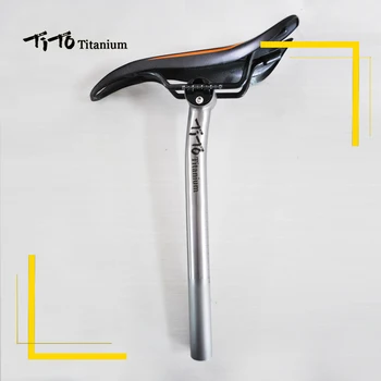 TiTo aliaj de titan seatpost MTB biciclete rutier jacheta plutitoare din spate seatpost GR9 aliaj de titan seatpost lungime poate fi personalizat