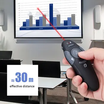 USB Wireless Presenter Powerpoint Telecomanda Prezentarea Telecomenzii Pen Șoareci cu Lumină Roșie de Control de la Distanță Pc-ul RF ONLENY PPT