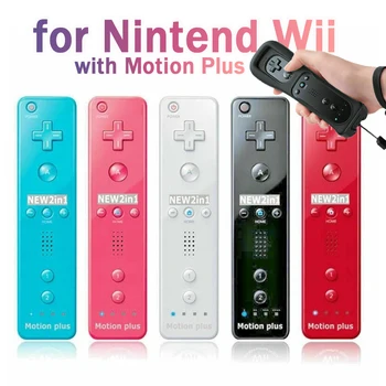Wireless Remote Controller Nunchuck Pentru Nintendo Wii Joc de la Distanță Controler Joystick Joypad Construit în Motion Plus la Stânga și la Dreapta