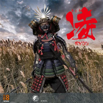 1/6 Scară I8-002 Samurai Japonez Ryou Războinic Femeie 2.0 Figura De Acțiune Rosu/Negru Armor Versiune Model Pe Stoc De Colectie
