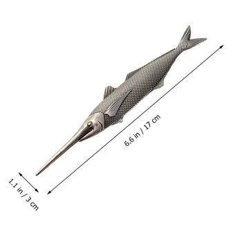 1 buc Cupru Antic Pește Design în Formă de Aliaj de Ceai Pu ' er Cuțite Ac spărgător de Gheață Tort Ceai Instrument Alege pentru Casa Casa de Ceai (de Culoare Aleatorii
