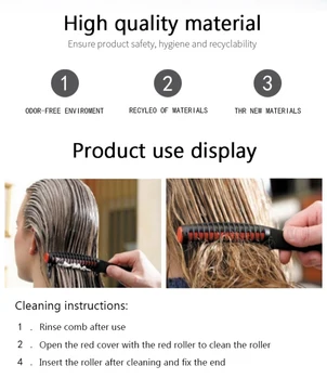1 BUC Vopsea de Par Profesionale de Styling Pieptene Pieptene Părul Înnodat Integrat Role Design Salon de Frizerie Profesional de Tuns Perie
