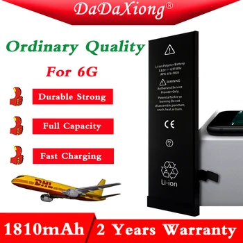 10buc Original Da Da Xiong Baterie Pentru iphone 6 6G 1810mAh Capacitatea Reală de Înlocuire Baterii
