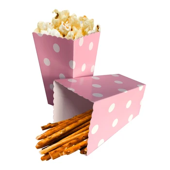 12pcs Colorate Chevron Hârtie Popcorn Cutii Copil de Dus de Nunta de Decorare Ziua de nastere Decoratiuni Petrecere Copii Adulti Consumabile Partid