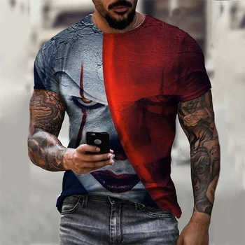 2021 cele mai populare 3 d pentru bărbați T-shirt design clasic, frumos clovn de vară se răcească va cumpara 3 d imprimare digitala