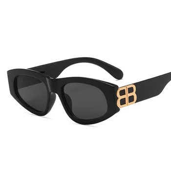 2021 Vara Retro Ochi de Pisică ochelari de Soare Femei Drăguț Sexy Negru Mic Triunghi Alb de Epocă Doamnelor Ochelari de Soare Roșu de sex Feminin UV400