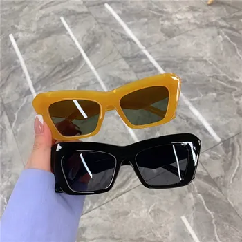 2021New Moda Portocaliu Verde ochelari de Soare Vintage Femei Creative Tendință Shades Ochelari de Soare cele mai Recente Populare UV400