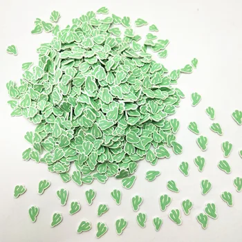 20g/lot 5mm Cactus Lut Polimeric pentru Meserii DIY Plastic Klei Noroi Particule de Argilă Verde Cactusi