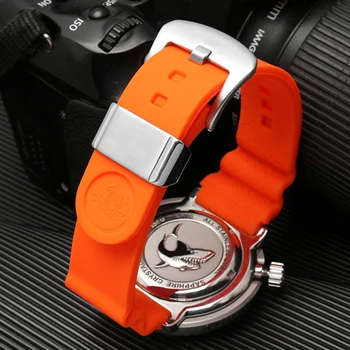 20mm 22mm Scafandru Silicon Cauciuc Curea de Ceas pentru Seiko Prospex SKX007 Ton Sumo Turtle Watchband Metal Deținător de Trupa Ceas Brățară