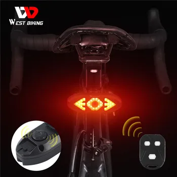 5 Moduri De Biciclete Coada Lumina De Semnalizare La Distanță Fără Fir De Control De Munte Biciclete Coada Lumina Impermeabil Biciclete Intermitent Faruri 2021