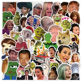 50/100BUC Celebritate pe Internet Emoticoane Amuzant Autocolante Meme Estetice Laptop Sticla de Apa Impermeabil Decal Autocolant Pachete de Copil Jucărie
