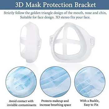 6Pcs/Set 3D Gura Masca de Suport Respirator Respirația Titularul Supapa de Alimentare Respirabil Piese de Silicon, Suport Pentru Mască de Clasa a Sprijini K5V1