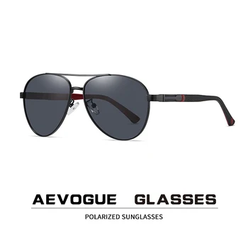 AEVOGUE Polarizat ochelari de Soare de Sticlă Bărbați Dublu Fascicul de Mare Cadru UV400 AE1018