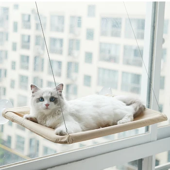 Asamblat manual Creativ Pisica Pat Confortabil Sunny Geam 20kg Cat de Puternic Agățat Paturi Acasă Hamac Pat Pentru Pisici 1BUC