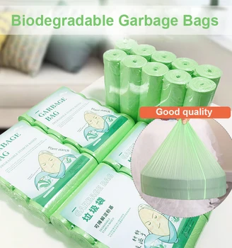 Biodegradabile, saci de Gunoi Ecologice produse de unică folosință Pentru gunoi acasă și bucătărie Gunoi compostabile bun de uz casnic