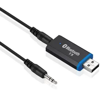 Bluetooth USB 5.0 Transmițător Adaptor de 3,5 mm AUX Stereo Jack Pentru Căști PC Laptop Vorbitor Cu 3.5 mm Cablu Auxiliar