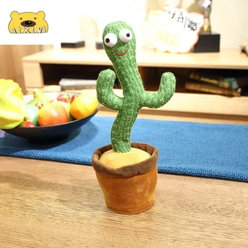 Cactus Decor Drăguț Electronice se Agită Cactus dansant devastate Umplute Jucărie Moale pentru Copii Copil Cadou de Ziua Cactus Plush Pluș Kawaii