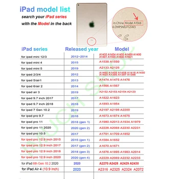Caz pentru iPad Aer 4 Pro 11 2020 2021 Drăguț Caz pentru iPad a 8-a Generație 8 10.2 6-a 7-a Generație de Aer 3 Pro 10.5 Mini 5 4 Capac