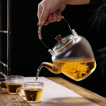 Ceainic de sticlă rezistente la căldură ceainic set de ceai Chinezesc ceai oală de cafea filtru 1100ml durabil ceainic ceainic ceai infuser