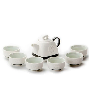 Ceramica de Ceai Ceașcă de Ceai Seturi de Ceai 1 ceainic+6 cesti de ceai din Portelan Chinezesc Ceai Kung Fu Set de Ceasca Drinkware Ceremonia Ceaiului