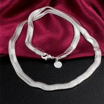 Culoare argintie bijuterii femei colier declarație collier bijuterii collares lanț șarpe bărbați accesorii cadou cravată colar kolye