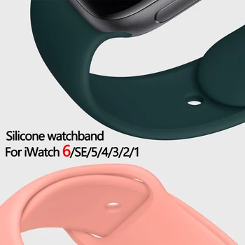 Curea din silicon Pentru Apple Watch Band 44mm 40mm 38mm Smartwatch 42mm Sport de Cauciuc watchband Bratara Curea iwatch SE 6 5 4 3 44 mm