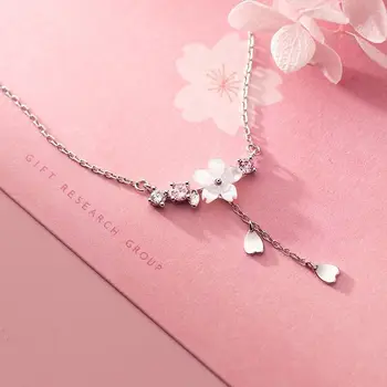 De lux Luna Pearl Rose Floare Zircon Tassel Pandantiv Colier pentru Femei coreene Clavicula Lanț Petrecere de Nunta Cadouri Bijuterii Guler