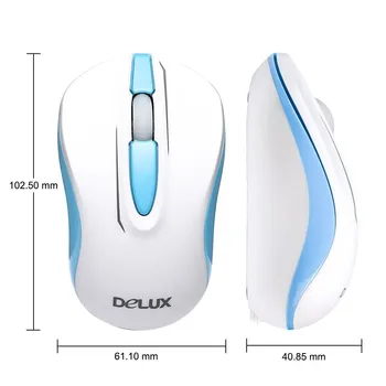 Delux M137 2.4 G Wireless Mouse-ul Pentru Copii Ergonomic USB Mini Optic Birou Soareci 1000 DPI Mouse de Calculator Pentru PC, Laptop