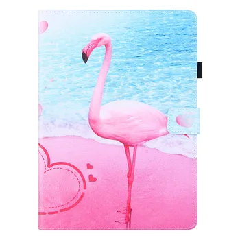 Drăguț Kawaii Flamingo Caz pentru iPad i Pad Air 1 2 Air2 A1475 A1474 Flip Stand Magnetic Shell pentru iPad 9.7 9 7 A1893 Acoperi Copii