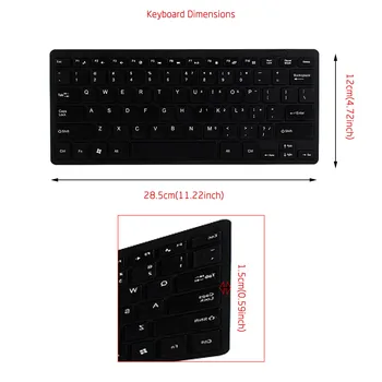 Final Wireless 2.4 GHz Mini Tastatura și Mouse-ul Ergonomie Tastatura Wireless Multimedia Keyboard Combo Set pentru Laptop 2021