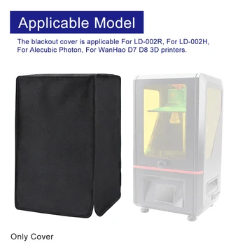 Gluga Pliabila Anti Praf Cabina de Protecție Depozitare Maneca Imprimantă 3D Opace Capac PVC Poliester Laminat Pentru LD 002R D7 D8
