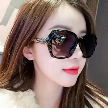 GM nou polarizat ochelari de soare pentru femei cu cadru mare, fata rotunda si fata lunga, protectie UV tendință, on-line celebritate