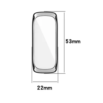 Hard Edge Ecran Protector de Sticlă Cazul Shell Rama Pentru Samsung Galaxy Fit 2 SM-mărcile de oțel r220 Smartband Fit2 de mărcile de oțel r220 Bara de protecție de Protecție Acoperă