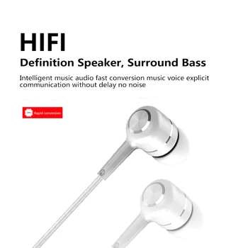 HIFI In-ear Telefon Mobil Căști Sport Căști Volum Reglabil 3.5 mm Muzica Căști cu Fir Pentru Xiaomi Sumsung Huawei