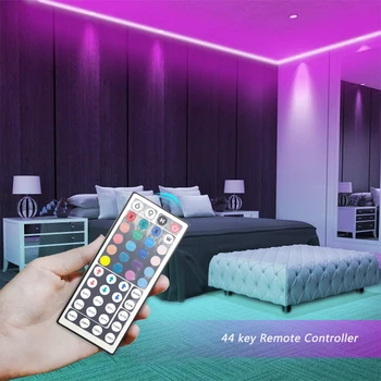 Interior, LED Strip Lumină Bluetooth/WIFI Controler RGB 2835/5050 Bandă DC12V rezistent la apa 5m 10m 15m Flexibil Panglică Lumini Dormitor