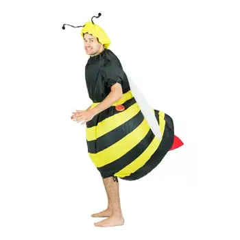 JYZCOS Gonflabile Bumble Bee Costume de Halloween pentru Femei Adulte Rochie Fancy Costum Cosplay Animal Purim Party Explozie de Carnaval