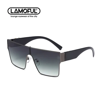 LAMOFUR Metalice Supradimensionate Aliaj Largă Picioare ochelari de Soare de Designer de Lux ochelari de Soare Pentru Barbati Pilot de sex Masculin Ochelari de Soare de Conducere 10086