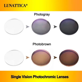 Lentile fotocromice AR Acoperire Singură Viziune Lentile Optice pentru Miopie/Hipermetropie/Prezbiopie Rășină Asferice