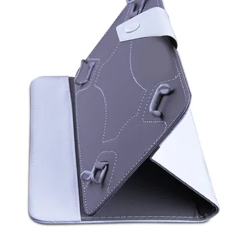 LIVRARE GRATUITA din Piele PU Caz Acoperire Stand Pentru Tableta de 7 Inch PC Caz de Protecție Alb Negru Color de 7